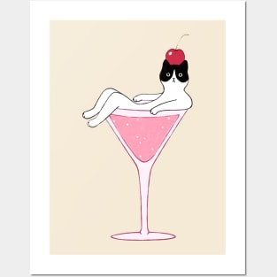 Cat Cocktail Posters and Art